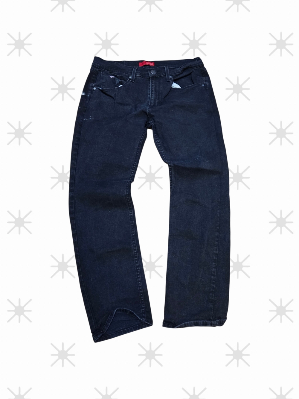 ​Men's GUESS Black Denim Jeans Size 34x30 - Pre-Owned